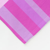 Kinder meisjes genaamd pony roze paarse flitsstrep fleece deken (Hoek)