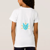 Kinder meisjes mode topjes design T-shirts (Achterkant)