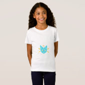 Kinder meisjes mode topjes design T-shirts (Voorkant volledig)