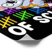 Kinder meisjes Schattige Koala potlood 100 dagen v Poster (Hoek)