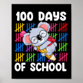 Kinder meisjes Schattige Koala potlood 100 dagen v Poster (Voorkant)