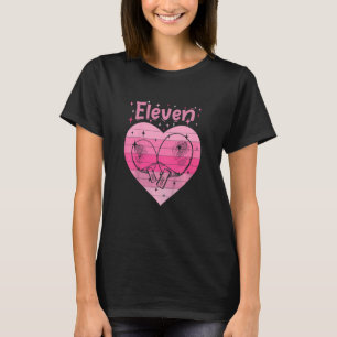 Kinder meisjesdochter tafel tennisspeler 11e geboo t-shirt