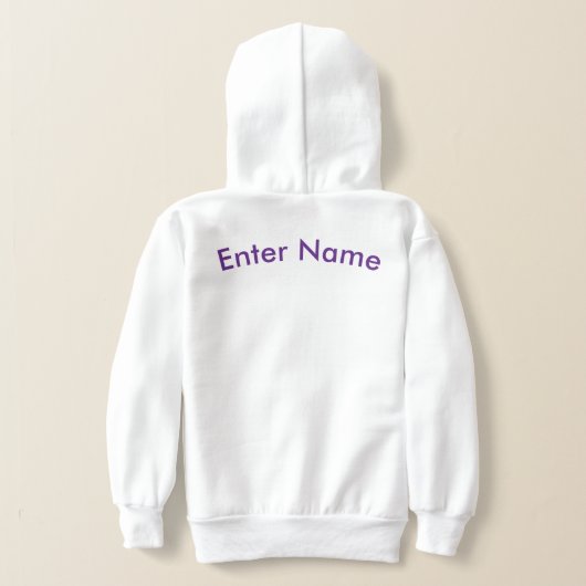  Kinder meisjesschool in Austin Hoodie (Laag Achter)