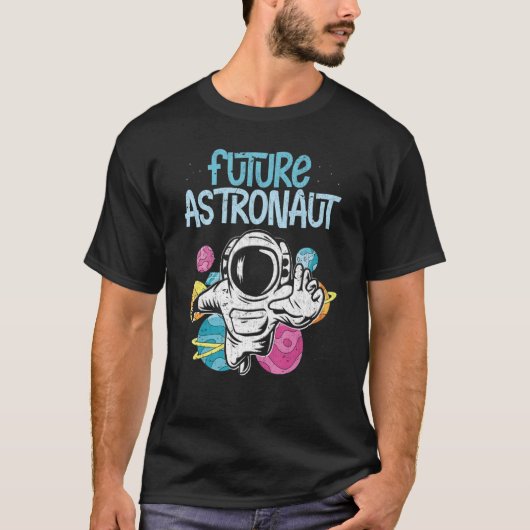 Kinder Melkweg Outer Space Science Planets Toekoms T-shirt (Voorkant)