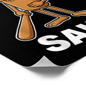 Kinder meme Italian Brainrot Tung Tung Sahur T- Poster (Hoek)