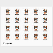 Kinder Messy Bun Little Miss Bootiful Boo Hallowee Ronde Sticker (Vel)