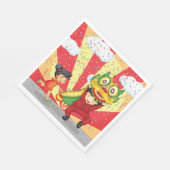 Kinder met leuke papieren servetten (Hoek)