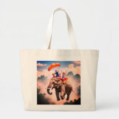 Kinder met Olifant Canvas tas (Voorkant)
