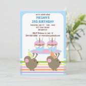 Kinder Mice Birthday Kaart (Staand voorkant)