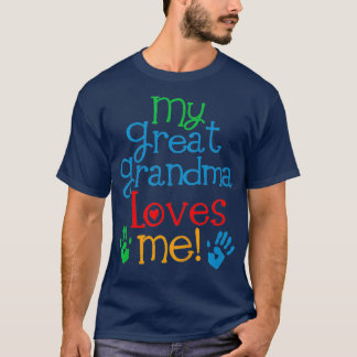 Kinder mijn grootmoeder houdt van me kleinzoon t-shirt