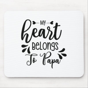Kinder mijn hart behoort toe aan papa stepdad papa muismat