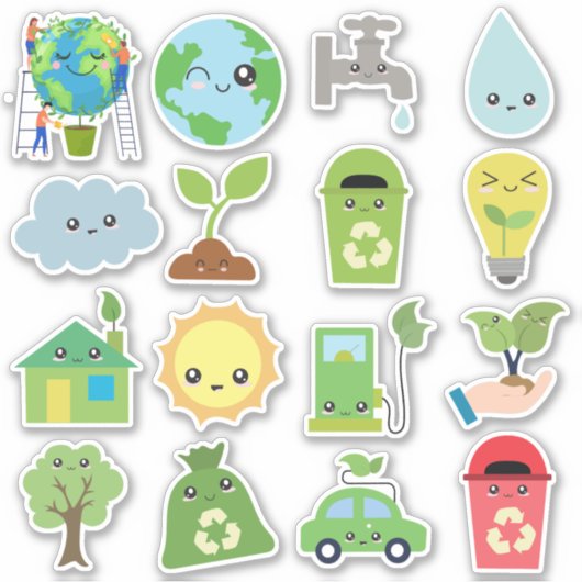 Kinder milieubescherming sticker (Voorkant)