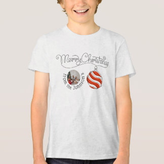 Kinder minimalistische vrolijke kerst T-shirt aanp