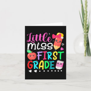 Kinder Miss First Grade terug naar school 1st G Kaart
