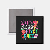 Kinder Miss First Grade terug naar school 1st G Magneet (Voorkant / Achterkant)