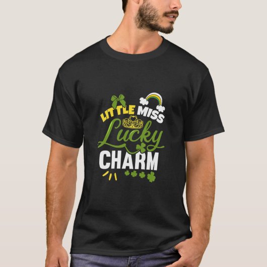 Kinder Miss Lucky Charm St Patricks Day Toddl T-shirt (Voorkant)