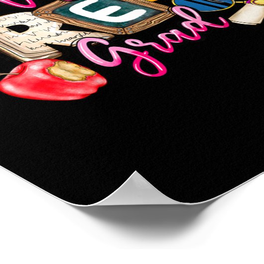 Kinder Miss Pre-k Afstudeerder Afstuderen Meisje K Poster (Hoek)