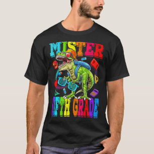 Kinder Mister Fifth Grade Dude Monster Truck Dinos T-shirt