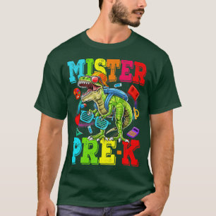 Kinder Mister Prek Kerel Monster Truck Dinosaur Bo T-shirt