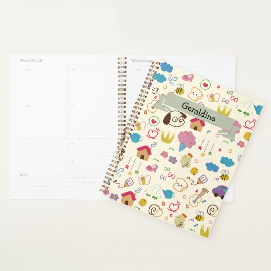 Kinder modderpatroon bevestigen planner (Display)