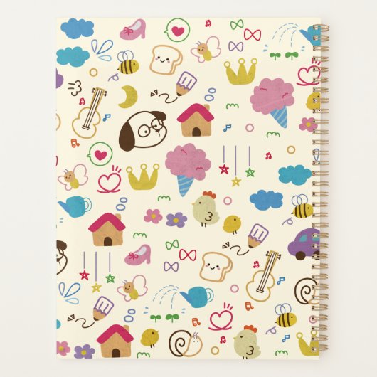 Kinder modderpatroon bevestigen planner (Achterkant)