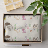 Kinder modderpatroon bevestigen tissuepapier (Geschenk)