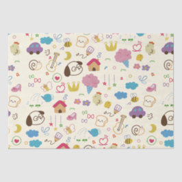 Kinder modderpatroon bevestigen tissuepapier