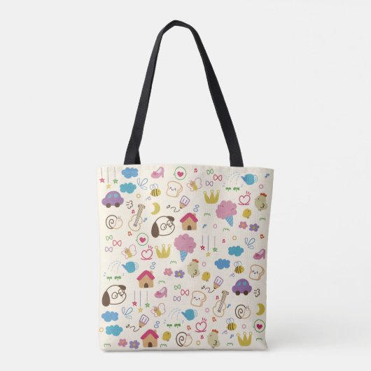 Kinder modderpatroon bevestigen tote bag (Achterkant)