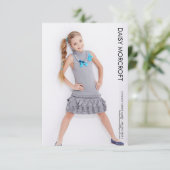 Kinder Model Comp Kaart Casting Fotokaart (Staand voorkant)