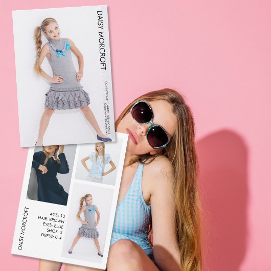 Kinder Model Comp Kaart Casting Fotokaart