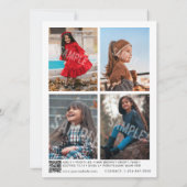 Kinder modellering Actief Comp Kaart 5 Foto QR Cod (Achterkant)