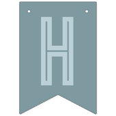 Kinder Modern Blue Paintball Boys Verjaardag Vlaggetjes (Tweede vlag)