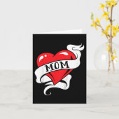 Kinder moeder hart Tattoo voor Moederdag liefde mo Kaart (Gele Bloem)