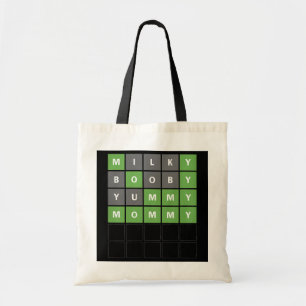 Kinder Moederdag Funny Word Guessing Game Tote Bag