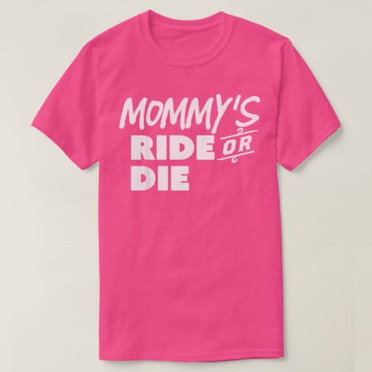 Kinder moeders ride of die Funny Trending Shirt (Design voorkant)