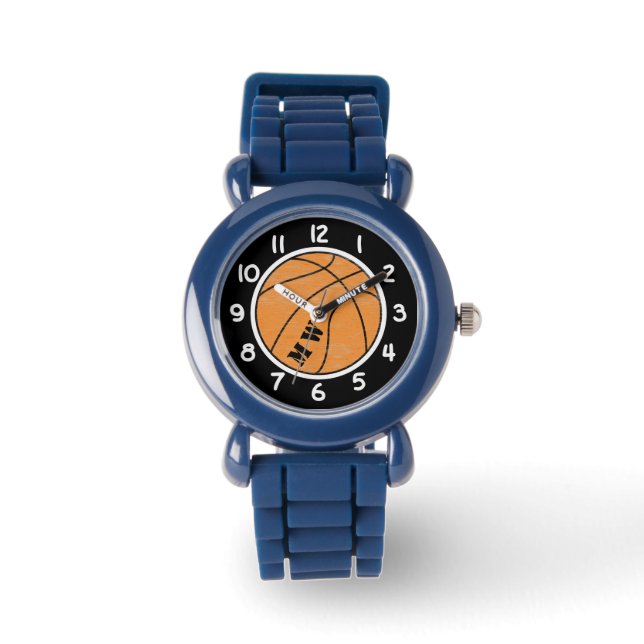 Kinder Monogram Basketball Watch Horloge (Voorkant)
