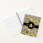 Kinder monogram bouwpatroon vrachtwagens notitieboek (Binnen)