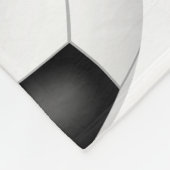 kinder monogram boven gigantische voetballen fleece deken (Hoek)