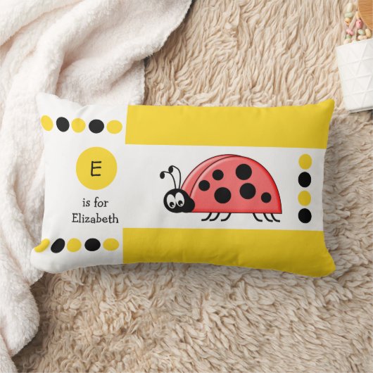 Kinder monogram witte ladybird kussen (Deken)