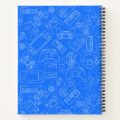 Kinder Monogrammed Videogame controller gamepad Notitieboek (Achterkant)