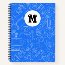 Kinder Monogrammed Videogame controller gamepad Notitieboek
