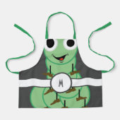 Kinder monogrammen Caterstyle Apron Schort (Voorkant)