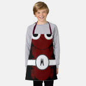 Kinder monogrammen Red Ant Apron Schort (Gedragen)