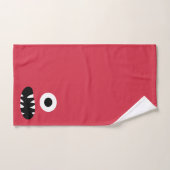 Kinder Monster Face Pattern Colorful Monogram Boys Bad Handdoek (Handdoek)