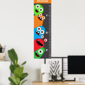 Kinder Monster Growth Chart Poster (Thuiskantoor)
