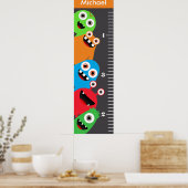 Kinder Monster Growth Chart Poster (Keuken)
