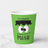 Kinder Monster Mash Halloween Birthday Party Papieren Bekers (Voorkant)