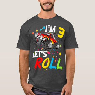 Kinder monster Truck 3 jaar oud Kind 3e T-shirt