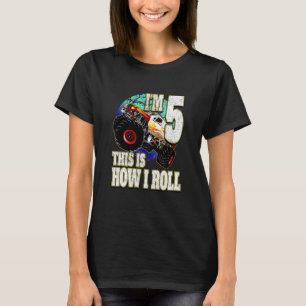 Kinder monster Truck 5 jaar oud T-shirt