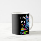 Kinder Monster Truck 5th Birthday Boy 5 Five Year  Koffiemok (Voorkant rechts)